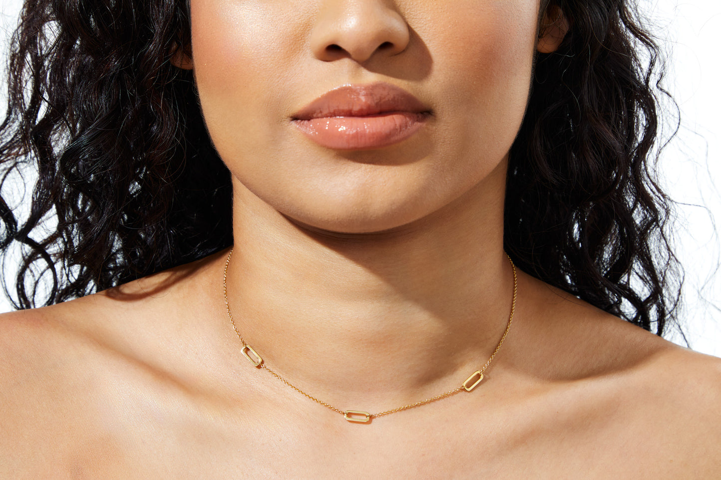 Trio Link Necklace