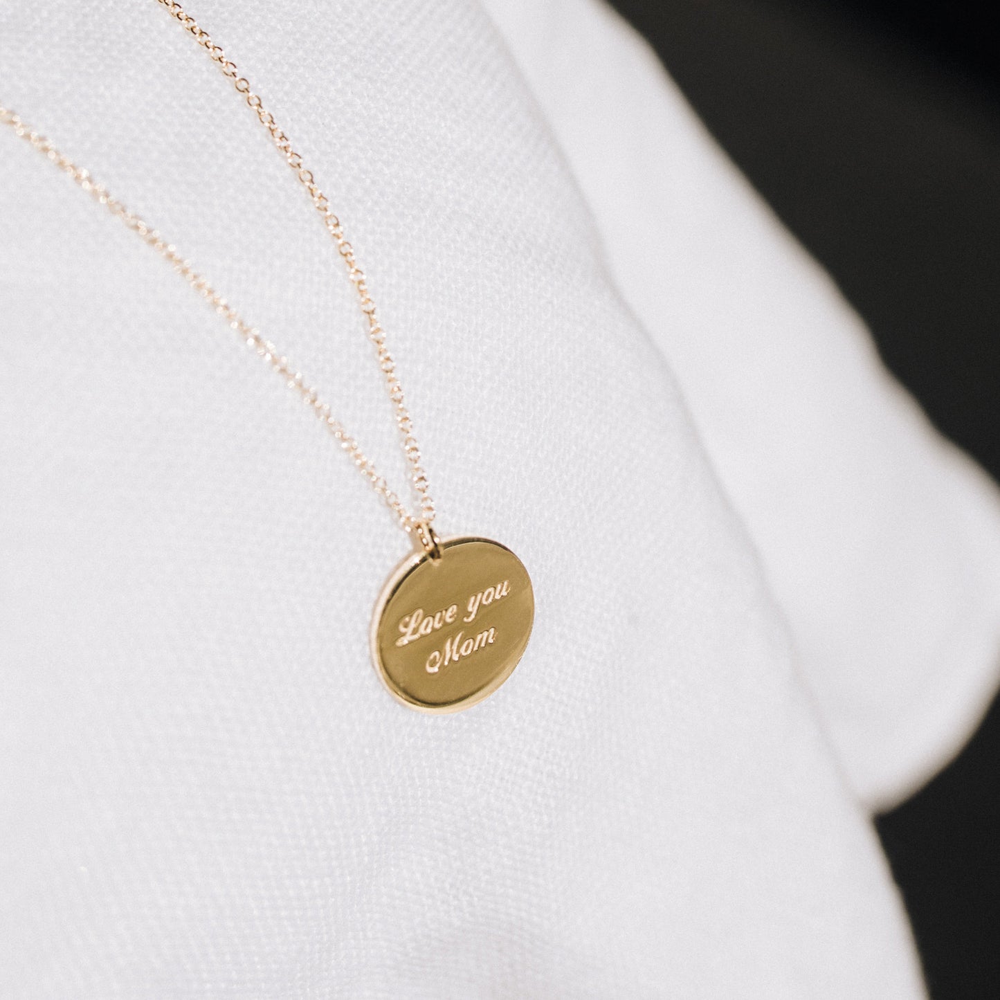 Disc Charm Necklace