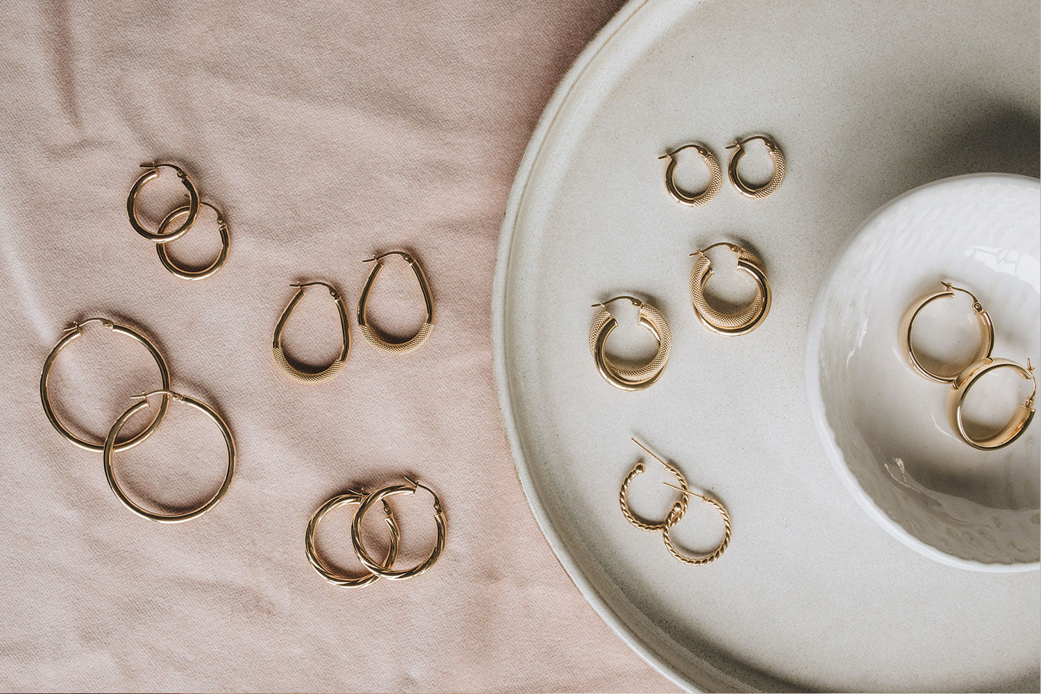 Leesha fien jewellery hollow hoops