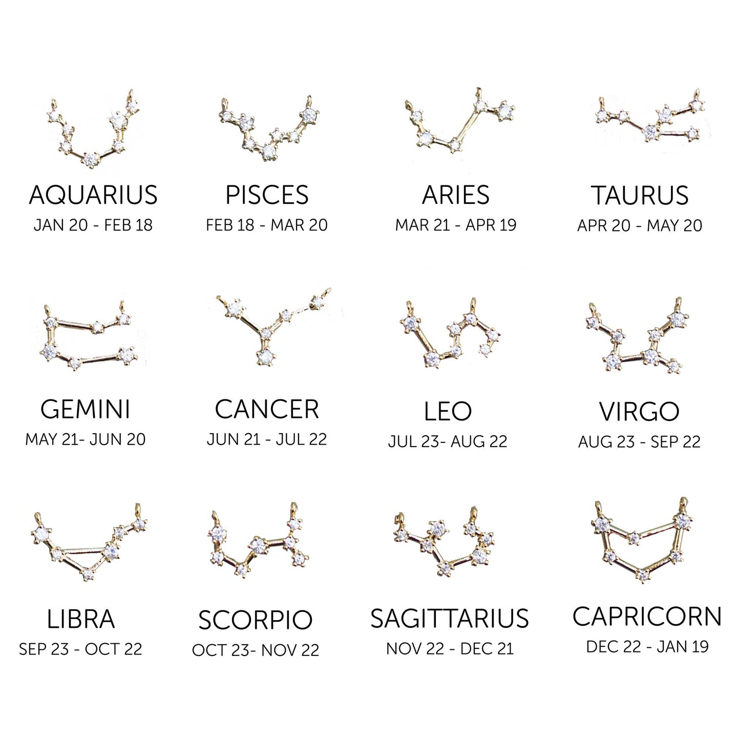 Zodiac Diamond Necklace