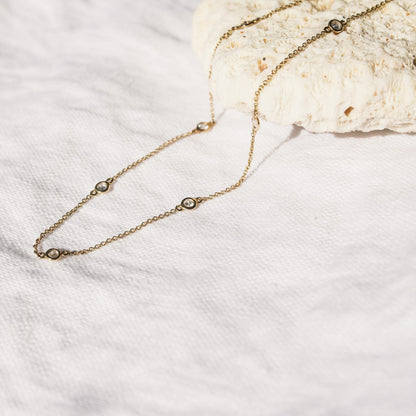 Staggered Diamond Necklace