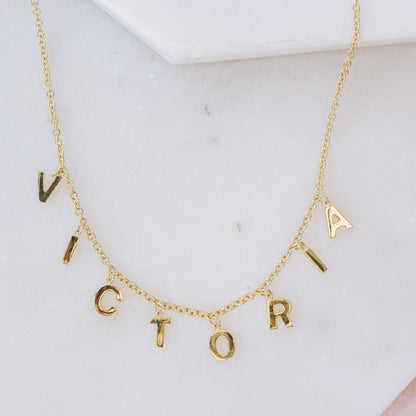 Letter Charm Necklace