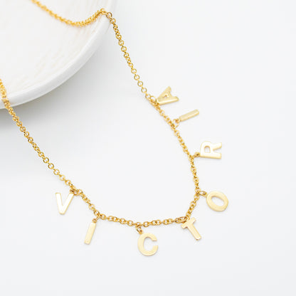 Letter Charm Necklace
