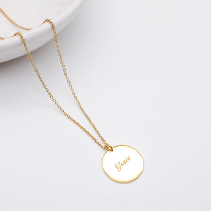 Disc Charm Necklace