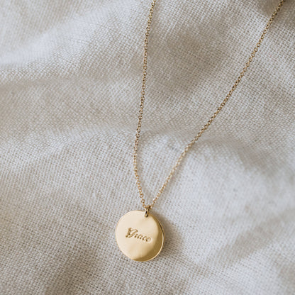 Disc Charm Necklace