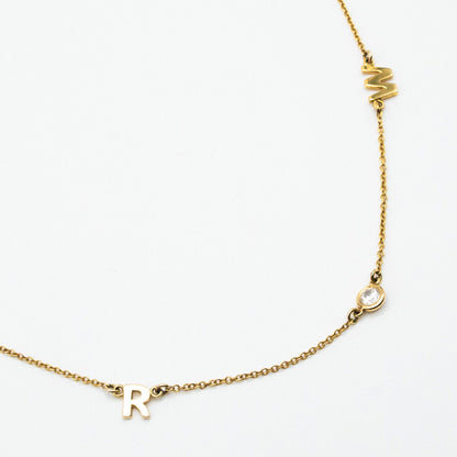 Dual Initial Necklace 