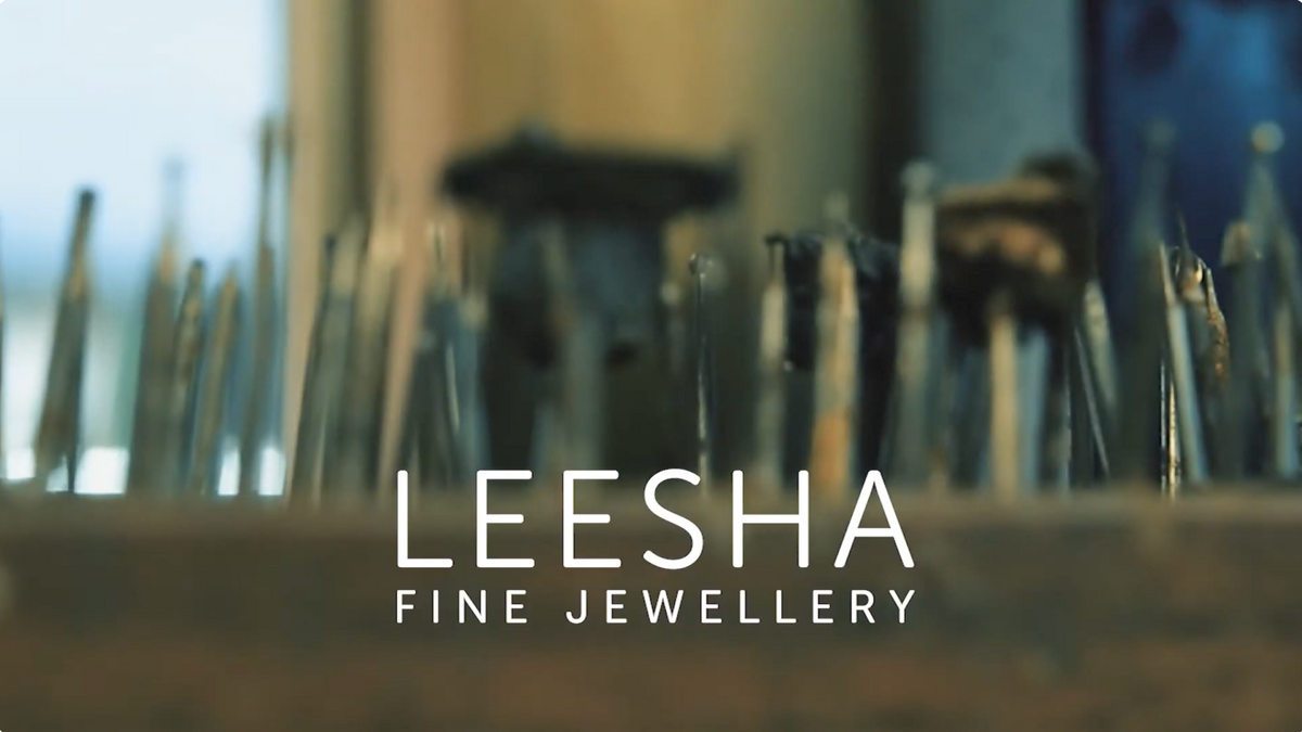Load video: Behind the scenes video inside the Leesha Fine Jewellery workshop showing the process of handcrafting bespoke jewelry