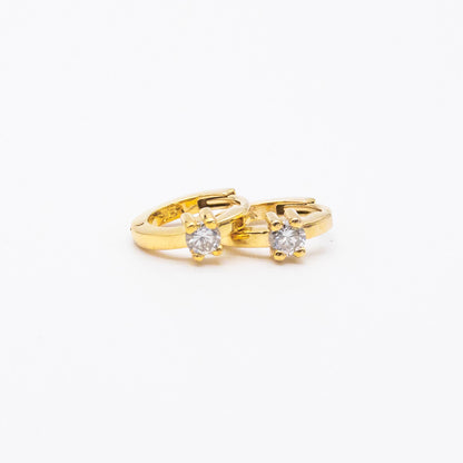 Single Diamond Huggies