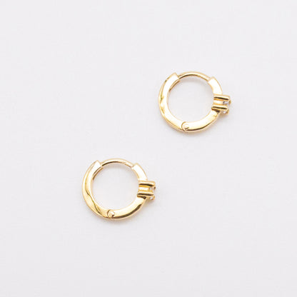 Single Diamond Huggies