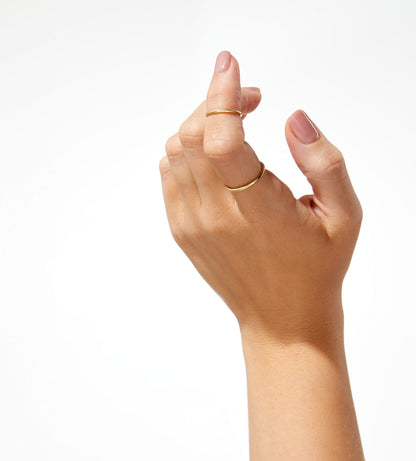 Gold stacker ring in 9ct solid gold – minimalist band for stacking