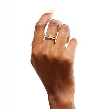 9ct gold blue topaz and diamond statement ring – handcrafted fine jewellery from South Africa